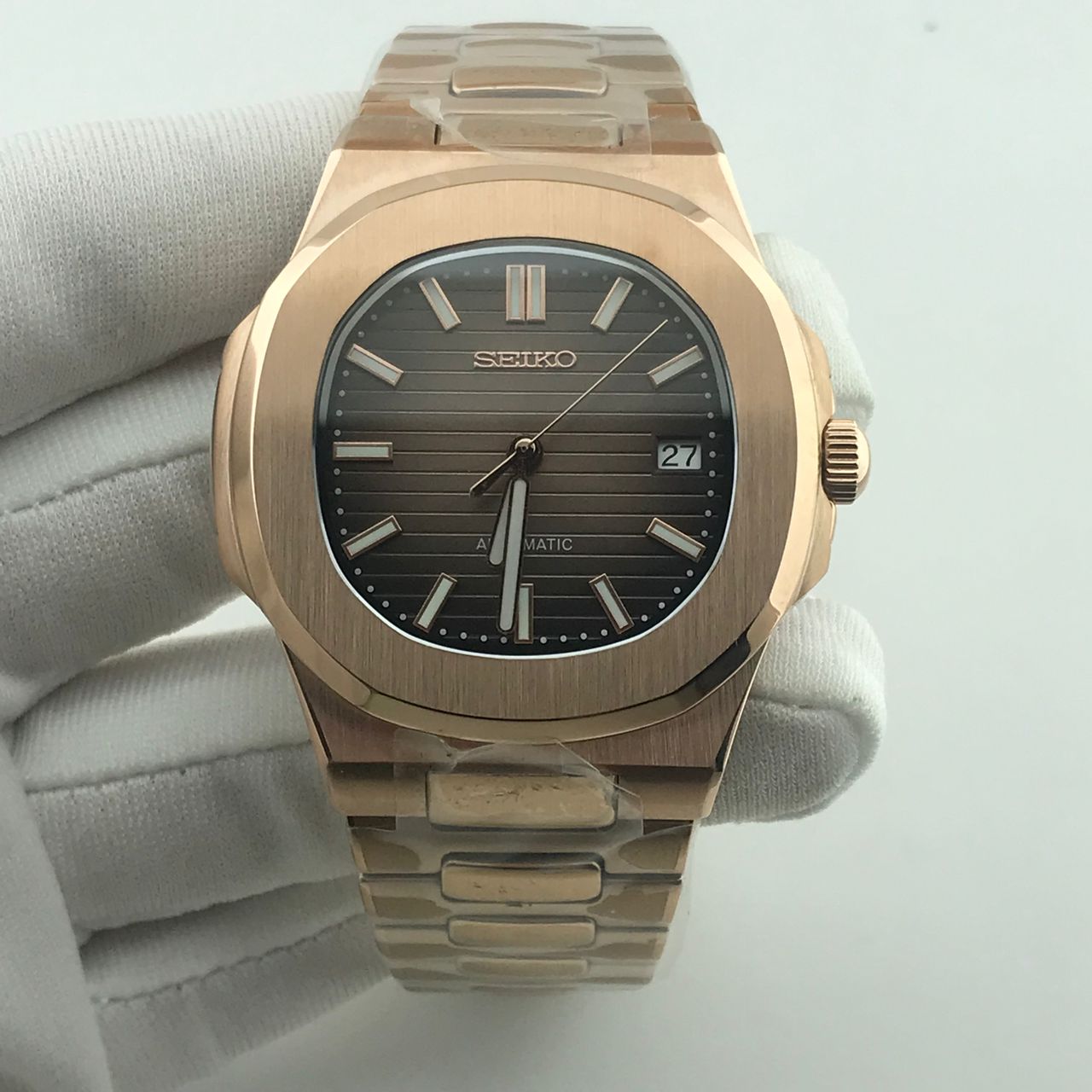 Seikonaut Chocolate Dial Rose Gold